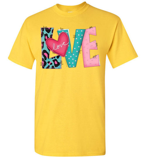 Love Valentine's Day Graphic Top Shirt