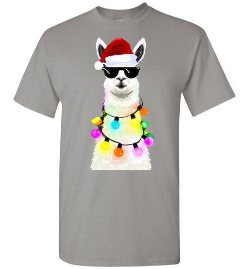 Llama Christmas Holiday Tee Shirt Top T-Shirt