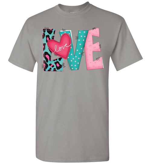 Love Valentine's Day Graphic Top Shirt