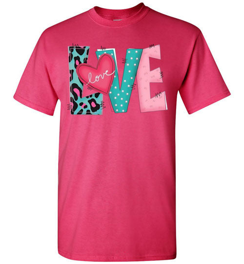 Love Valentine's Day Graphic Top Shirt