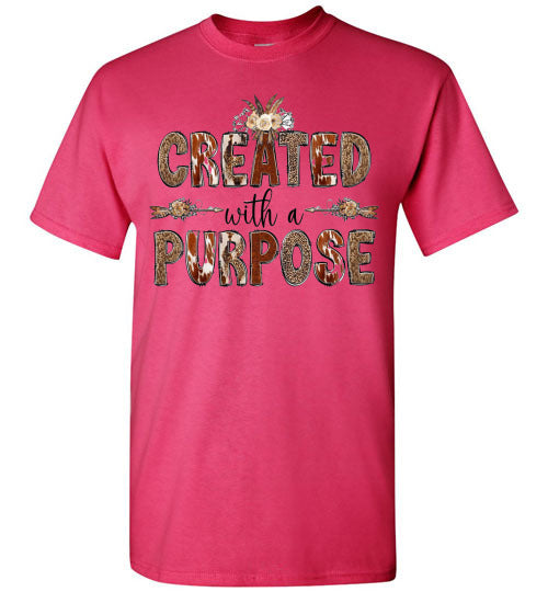 Created With A Purpose Graphic Tee Shirt Top