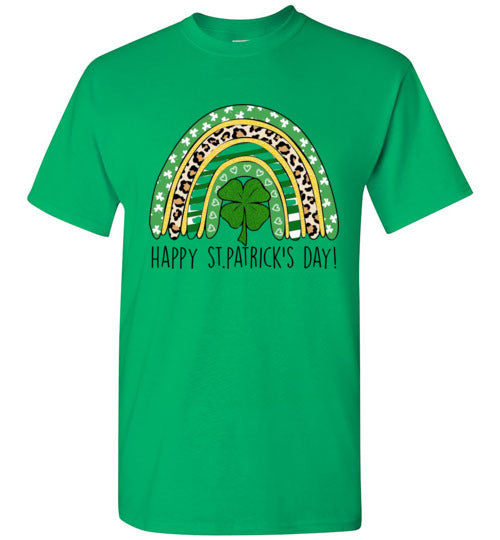 St Patrick's Day Irish Rainbow Graphic Tee Shirt Top T-Shirt