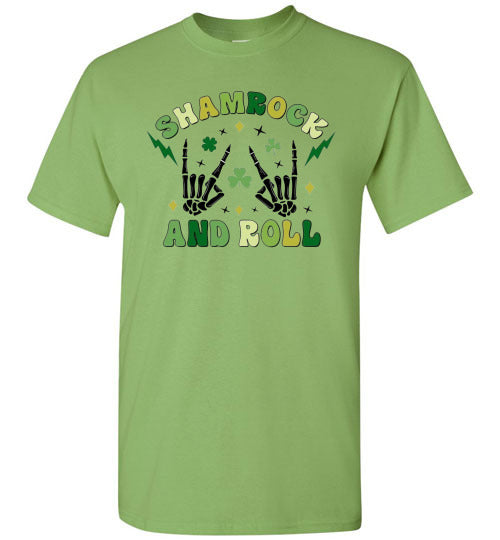 Shamrock and Roll St Patrick's Day Irish Tee Shirt Top T-Shirt