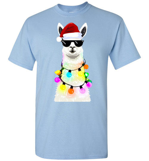 Llama Christmas Holiday Tee Shirt Top T-Shirt