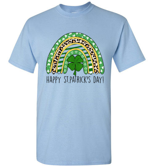 St Patrick's Day Irish Rainbow Graphic Tee Shirt Top T-Shirt