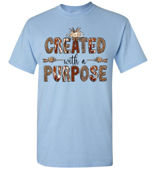 Created With A Purpose Graphic Tee Shirt Top