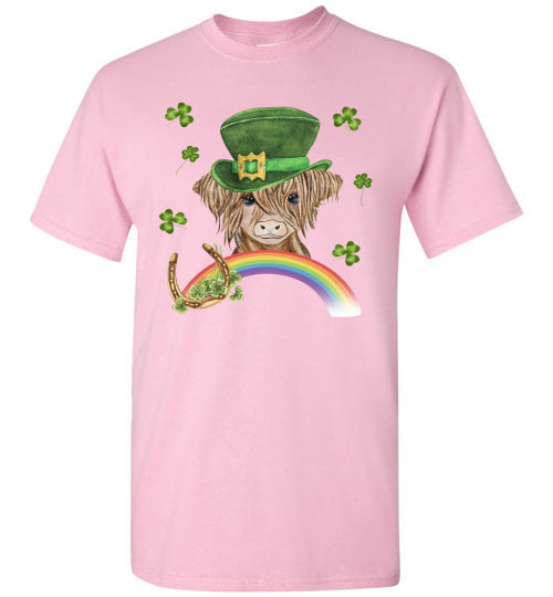 St Patrick's Day Baby Cow Leprechaun Irish Graphic Tee Shirt Top T-Shirt