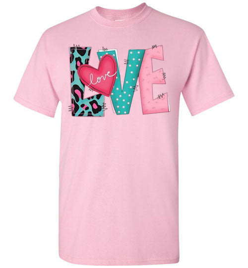 Love Valentine's Day Graphic Top Shirt