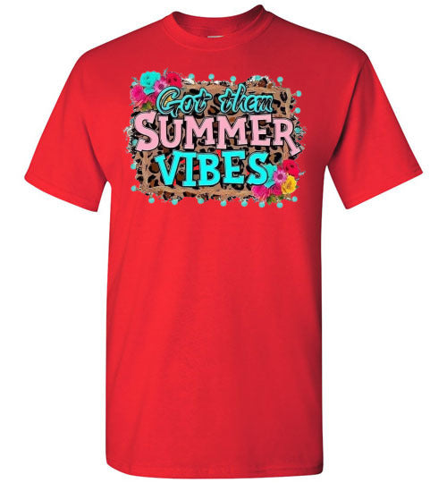 Got Them Summer Vibes Graphic Tee Shirt Top T-Shirt