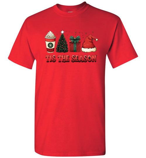 Tis The Season Christmas Holiday Tee Shirt Top T-Shirt