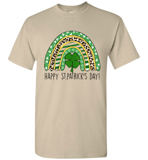St Patrick's Day Irish Rainbow Graphic Tee Shirt Top T-Shirt