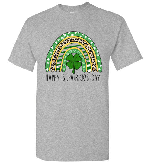 St Patrick's Day Irish Rainbow Graphic Tee Shirt Top T-Shirt