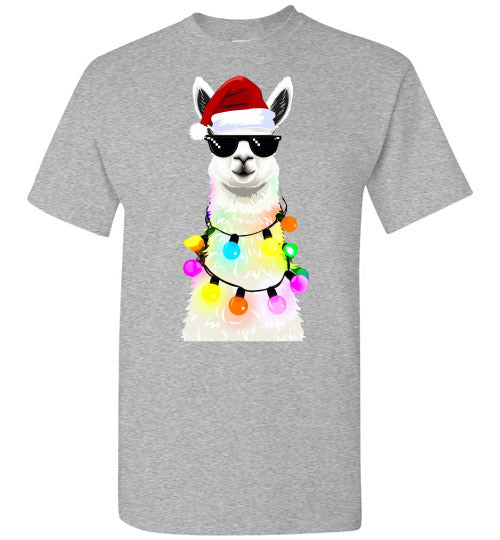Llama Christmas Holiday Tee Shirt Top T-Shirt