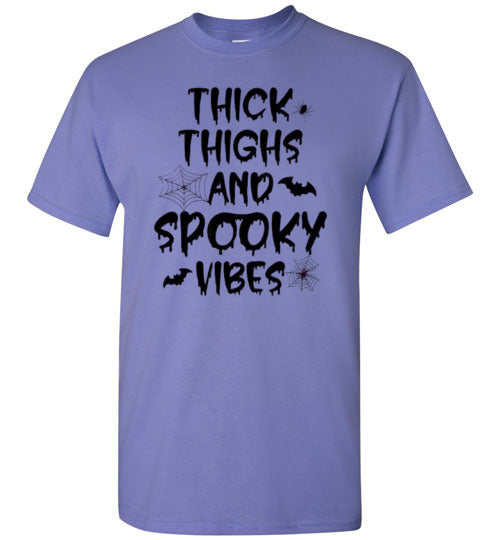 Thick Thighs And Spooky Vibes Graphic Print T-Shirt Top