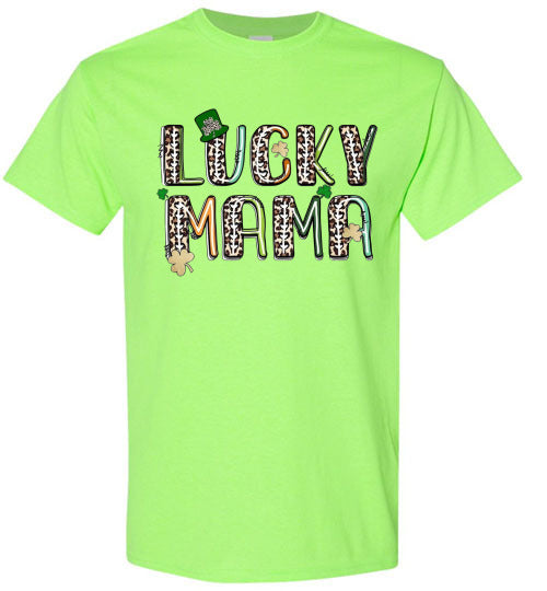 Lucky Mama St Patrick's Day Irish Tee Shirt Top T-Shirt