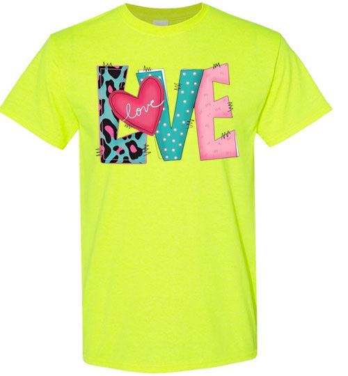 Love Valentine's Day Graphic Top Shirt