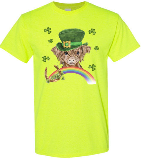 St Patrick's Day Baby Cow Leprechaun Irish Graphic Tee Shirt Top T-Shirt