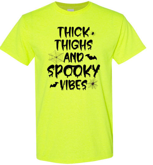 Thick Thighs And Spooky Vibes Graphic Print T-Shirt Top