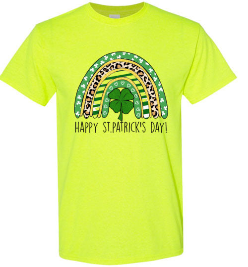 St Patrick's Day Irish Rainbow Graphic Tee Shirt Top T-Shirt