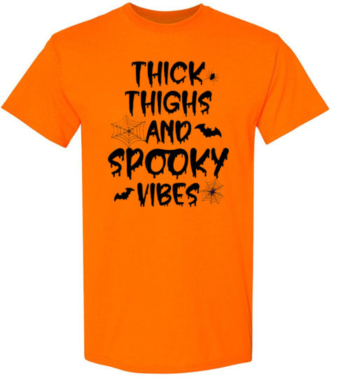 Thick Thighs And Spooky Vibes Graphic Print T-Shirt Top