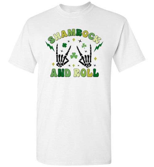 Shamrock and Roll St Patrick's Day Irish Tee Shirt Top T-Shirt