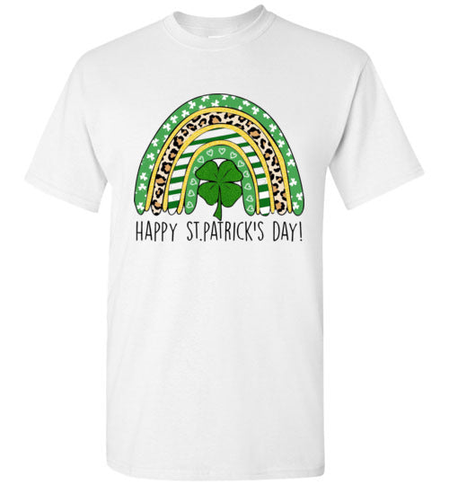 St Patrick's Day Irish Rainbow Graphic Tee Shirt Top T-Shirt