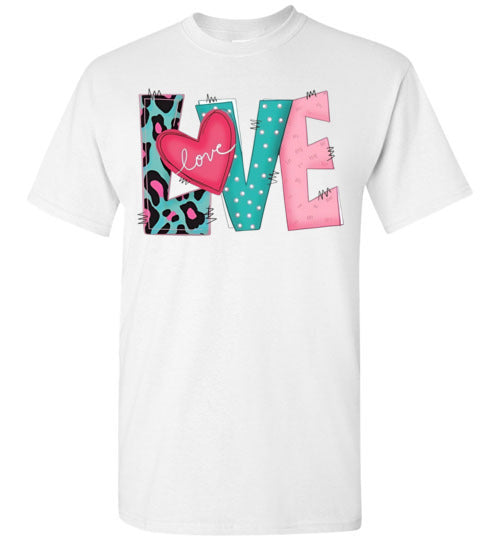 Love Valentine's Day Graphic Top Shirt