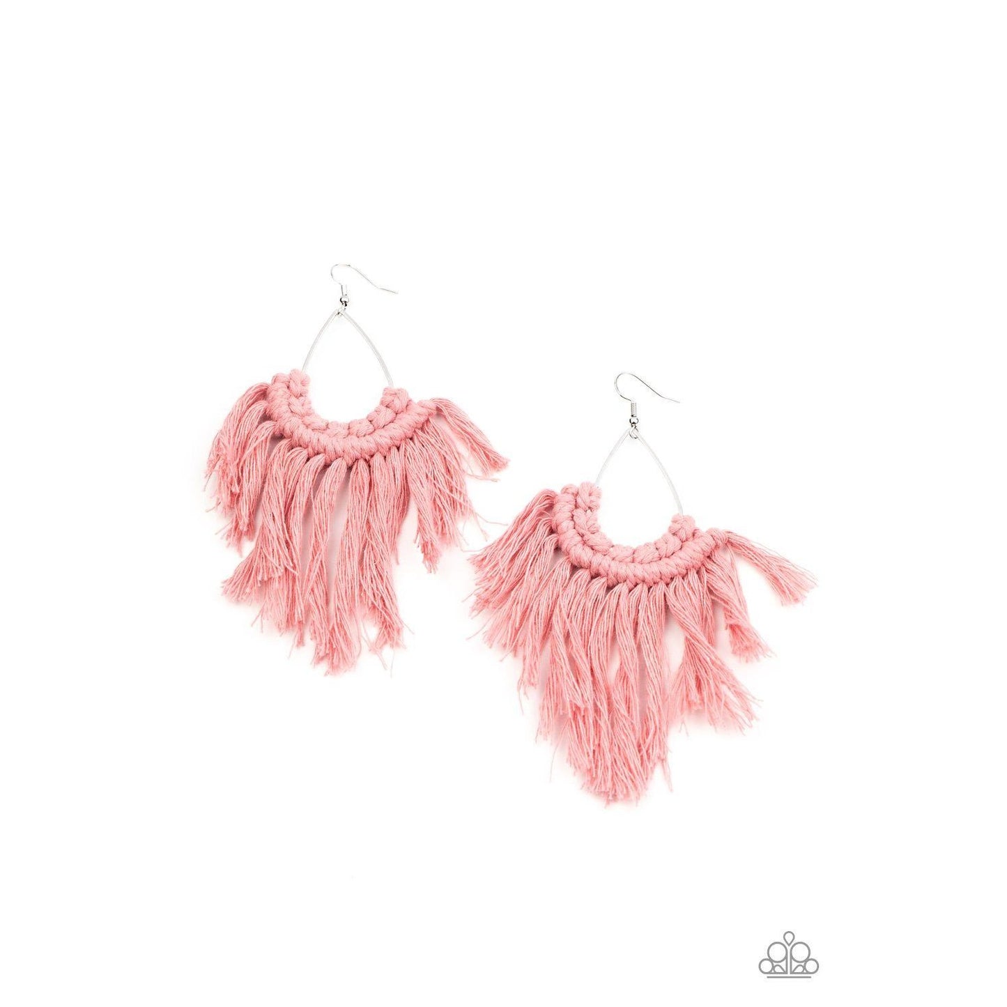 Wanna Piece Of MACRAME? – Pink Earrings