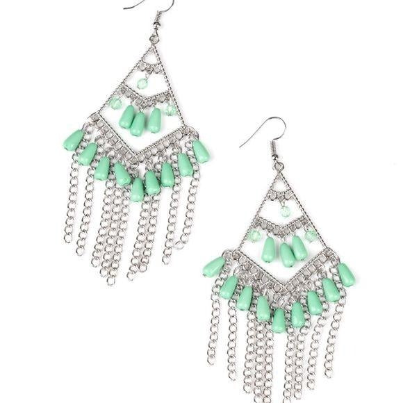 Trending Transcendence Green Earrings Jewelry