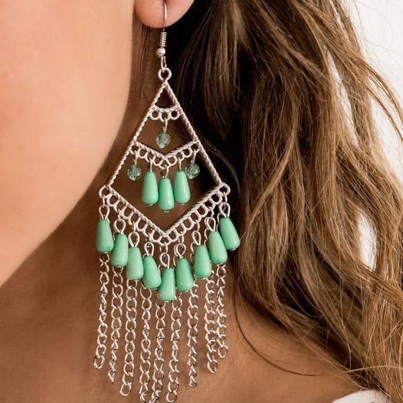Trending Transcendence Green Earrings Jewelry