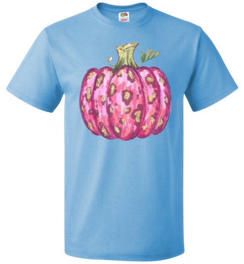 Pink Pumpkin Fall Tee Shirt Top T-Shirt