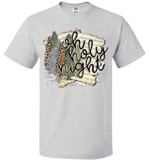 Oh Holy Night Christmas Hymn Tee Shirt Top T-Shirt