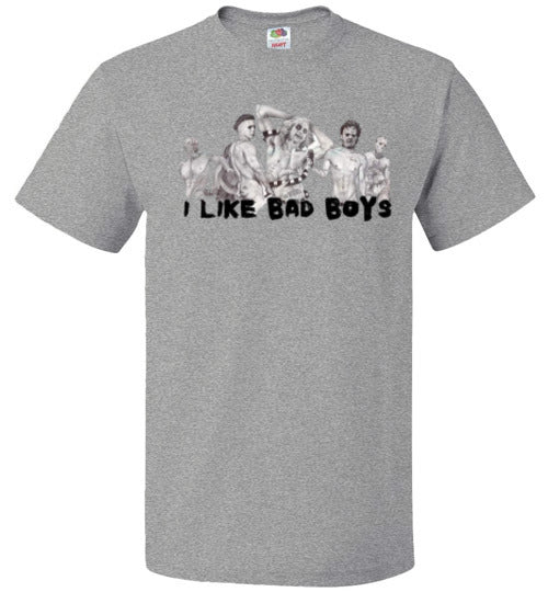 I Like Bad Boys Halloween Horror Tee Shirt Top T-Shirt
