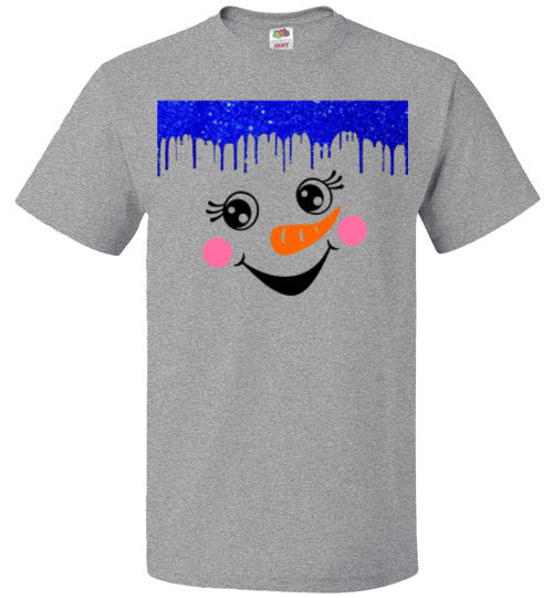 Snowman Winter Tee Shirt Top T-Shirt