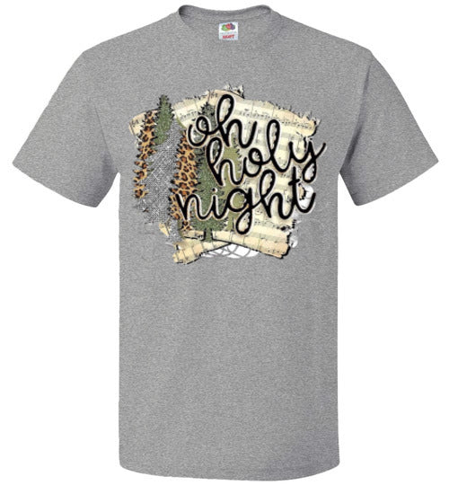 Oh Holy Night Christmas Hymn Tee Shirt Top T-Shirt