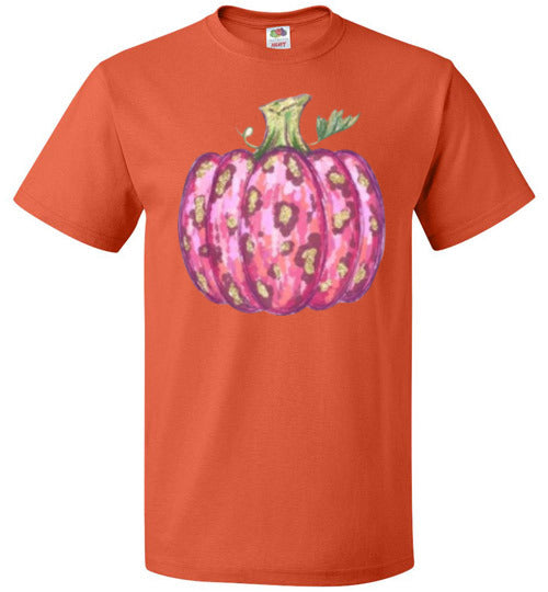 Pink Pumpkin Fall Tee Shirt Top T-Shirt