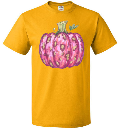 Pink Pumpkin Fall Tee Shirt Top T-Shirt