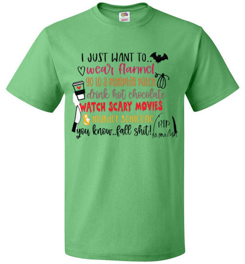 Funny Fall Halloween Shirt Graphic Tee Shirt Top T-Shirt