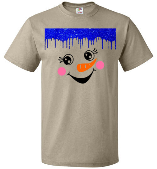 Snowman Winter Tee Shirt Top T-Shirt