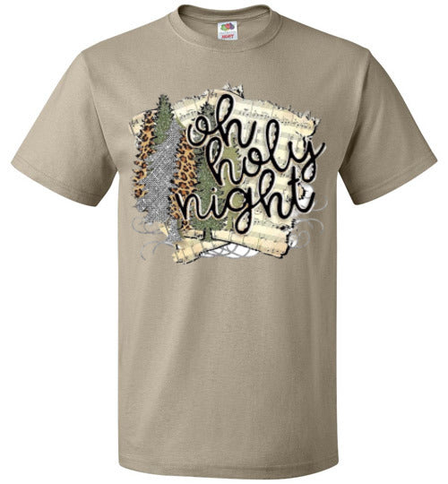 Oh Holy Night Christmas Hymn Tee Shirt Top T-Shirt
