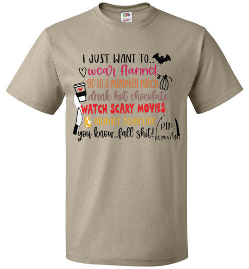 Funny Fall Halloween Shirt Graphic Tee Shirt Top T-Shirt