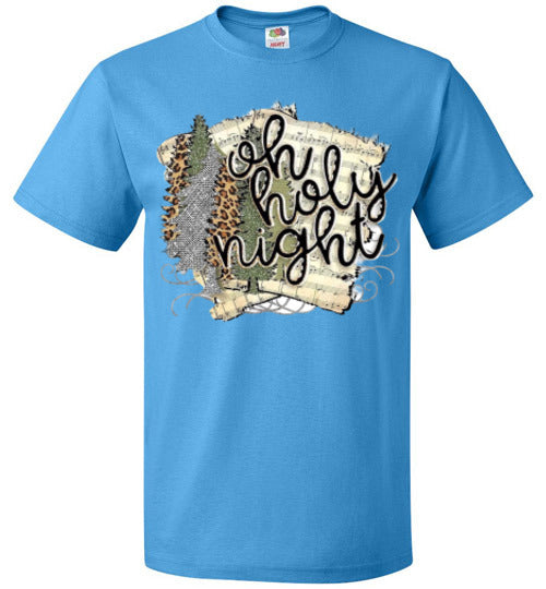 Oh Holy Night Christmas Hymn Tee Shirt Top T-Shirt