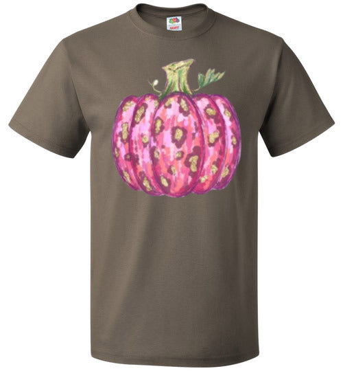 Pink Pumpkin Fall Tee Shirt Top T-Shirt
