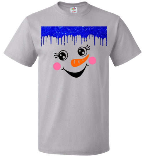 Snowman Winter Tee Shirt Top T-Shirt