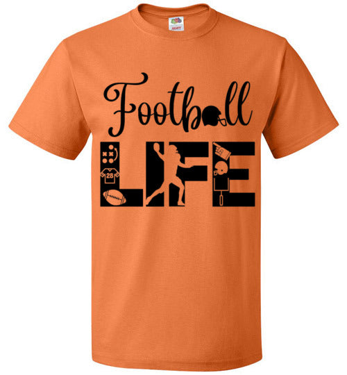 Football Life Tee Shirt Game Practice Top T-Shirt