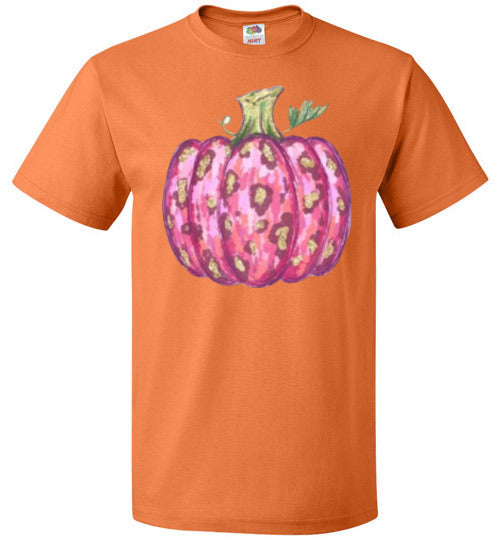Pink Pumpkin Fall Tee Shirt Top T-Shirt