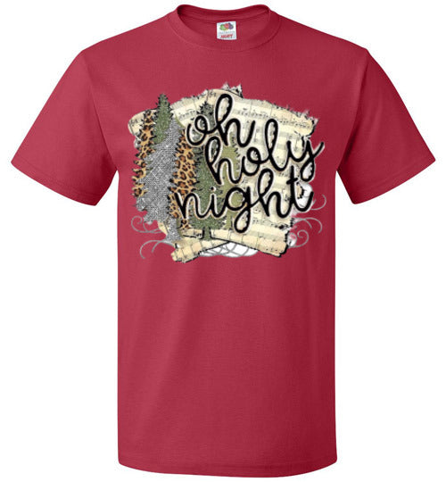 Oh Holy Night Christmas Hymn Tee Shirt Top T-Shirt