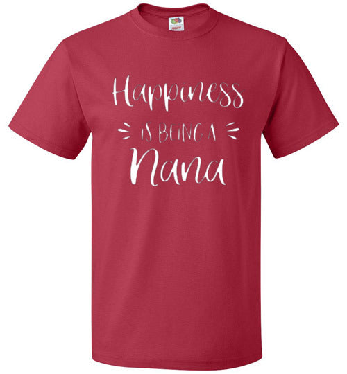 Happiness Is Being A Nana Tee Shirt Top Shirt T-Shirt