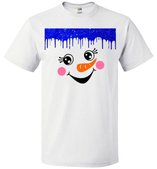 Snowman Winter Tee Shirt Top T-Shirt