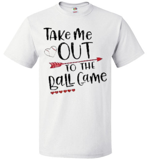 Take Me Out To The Ballgame Baseball Softball Tee Shirt Top T-Shirt
